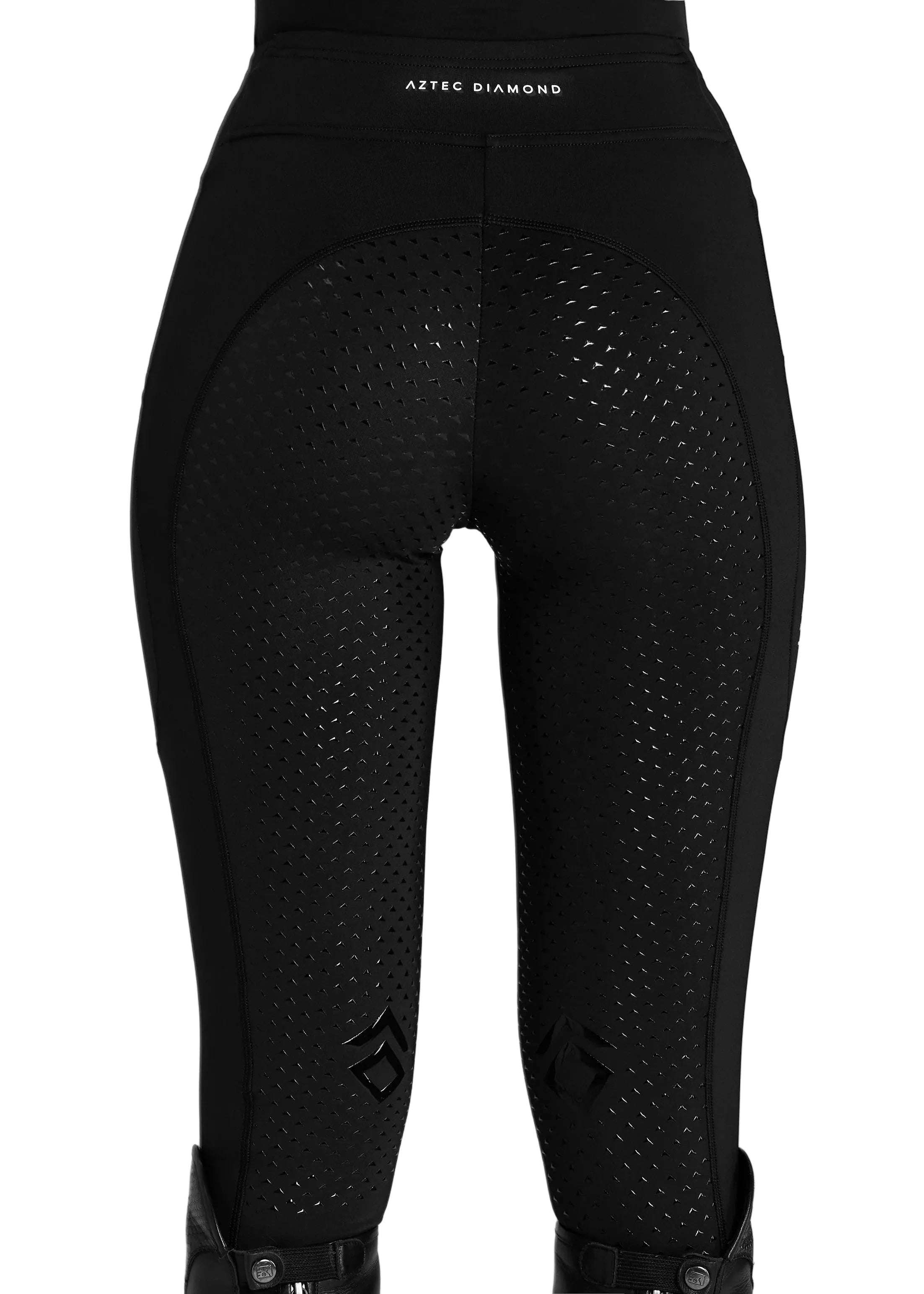 Aztec Diamond Black EQ Club Leggings Full Seat