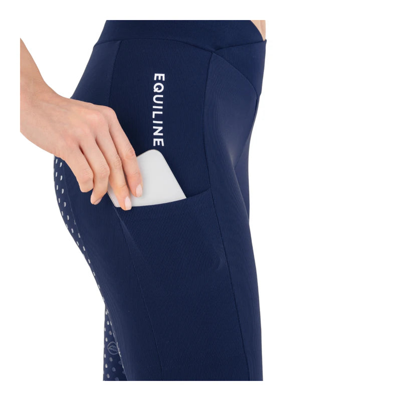 Equiline Women's Leggings Costefh Full Grip (Bordeaux)