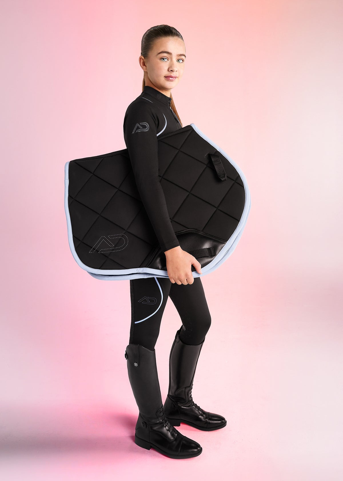 Aztec Diamond YR Pink Black потник и уши комплект
