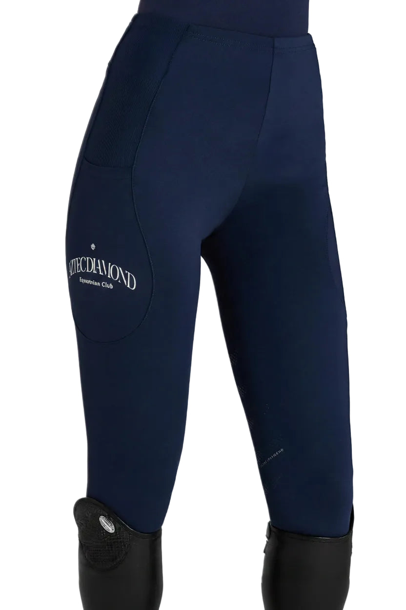 Aztec Diamond Navy EQ Club Leggings Full Seat