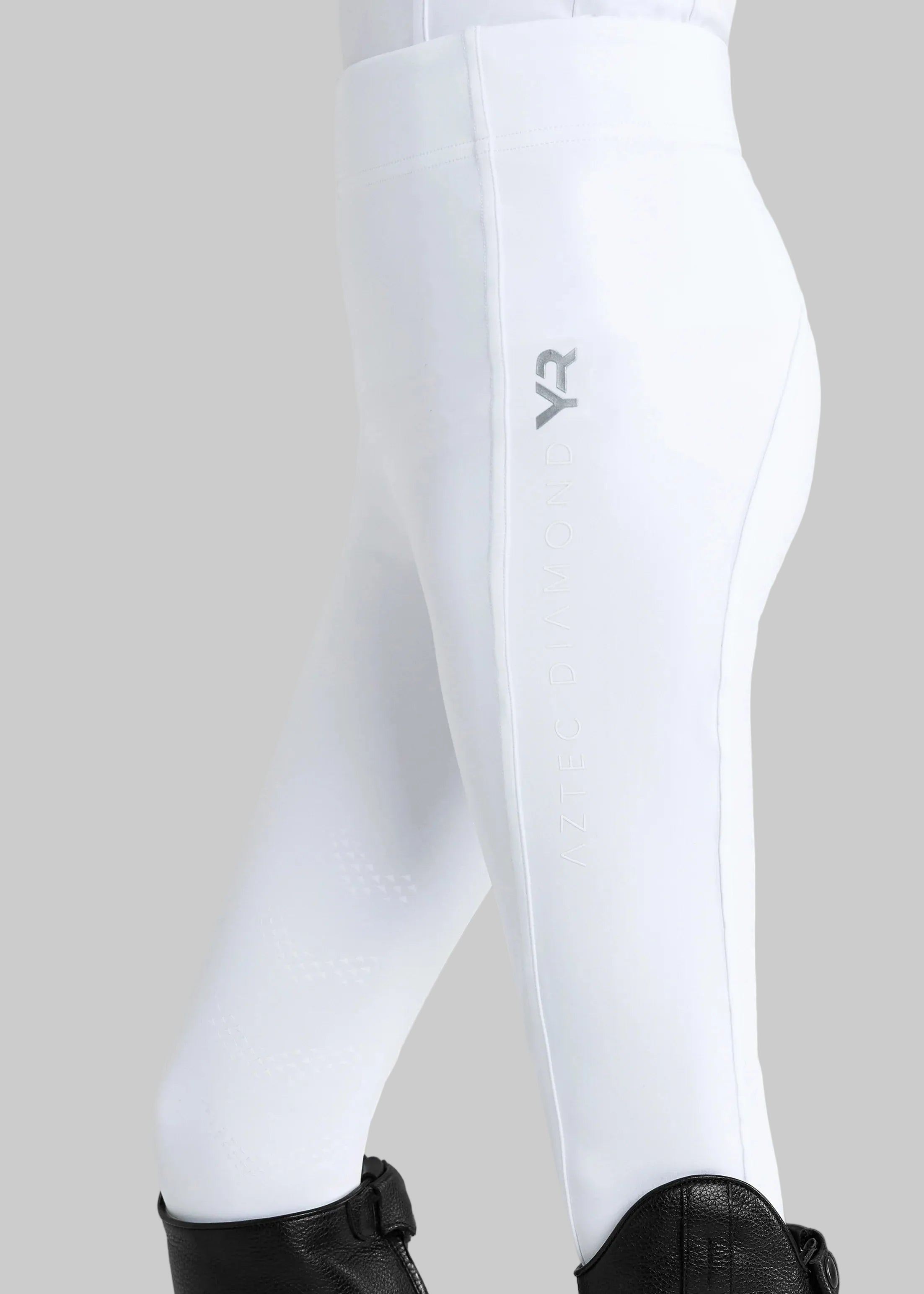 Aztec Diamond YR White Knee Grip Leggings